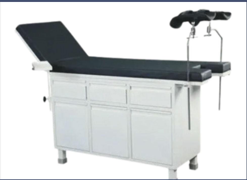 Gynac Couch — Scanda Enterprises, medical supplies Moosapet Hyderabad